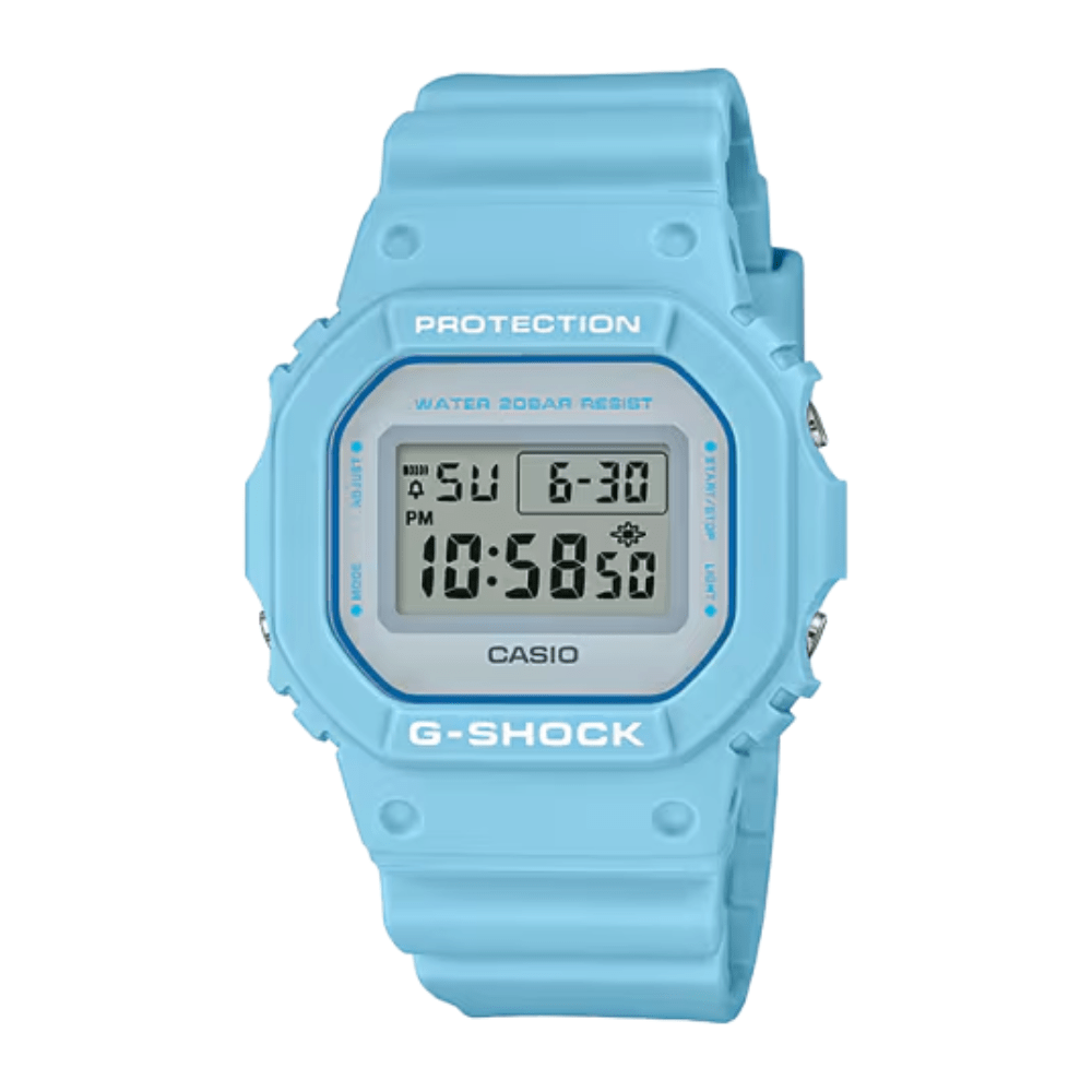RELOJ CASIO DW-5600SC-2DR G-SHOCK CELESTE PASTEL1