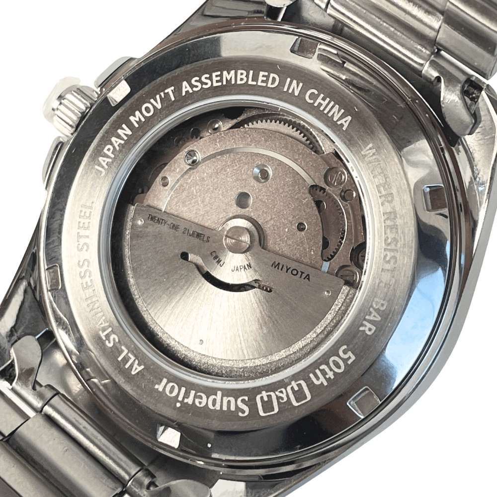 Reloj Q&Q Automático S23A-505VK Acero Plateado Hombre5