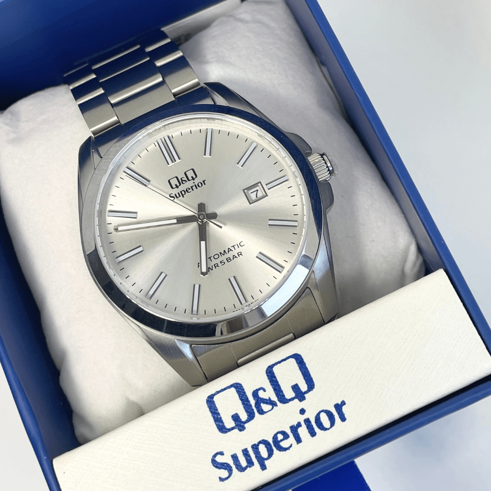 Reloj Q&Q Automático S23A-505VK Acero Plateado Hombre4