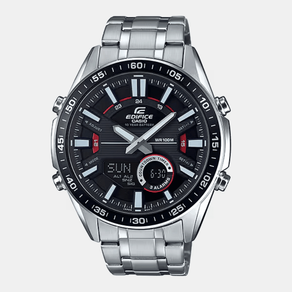 Reloj Casio Edifice EFV-C100D-1AV Analógo-Digital Acero Plateado Hombre6