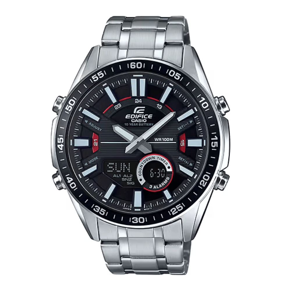 Reloj Casio Edifice EFV-C100D-1AV Analógo-Digital Acero Plateado Hombre5