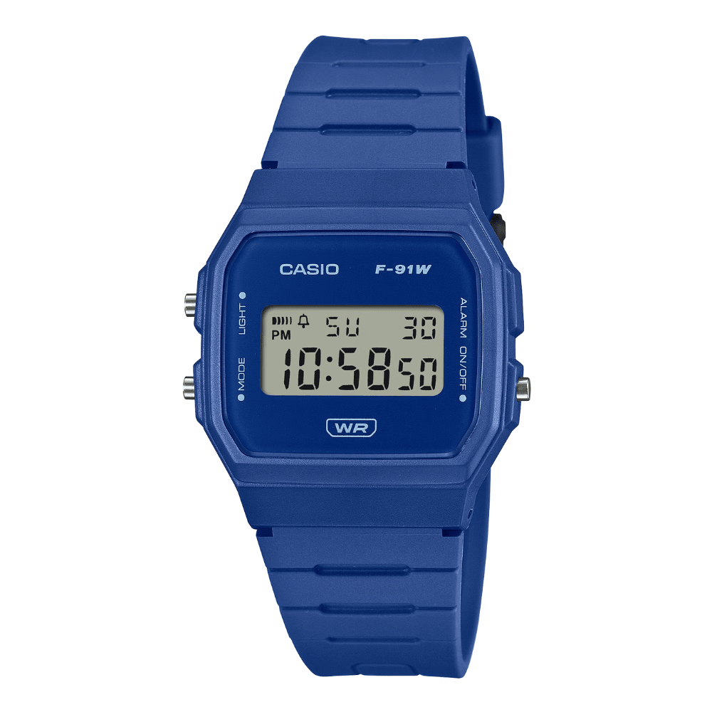 Reloj Casio Vintage F-91WB-2A1DF Digital Clásico Azul Unisex8