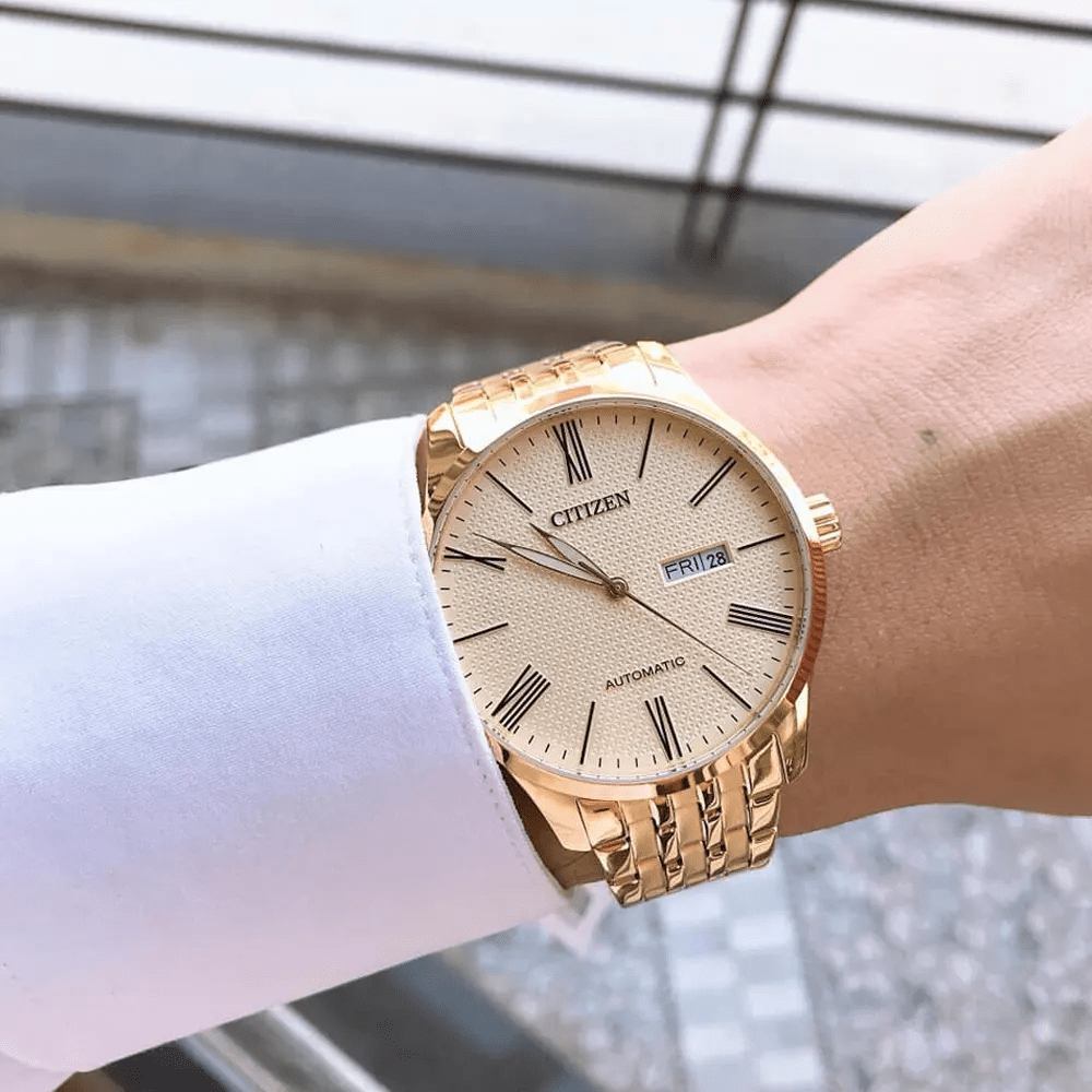 Reloj Citizen Automático NH8352-53P Acero Dorado Hombre2