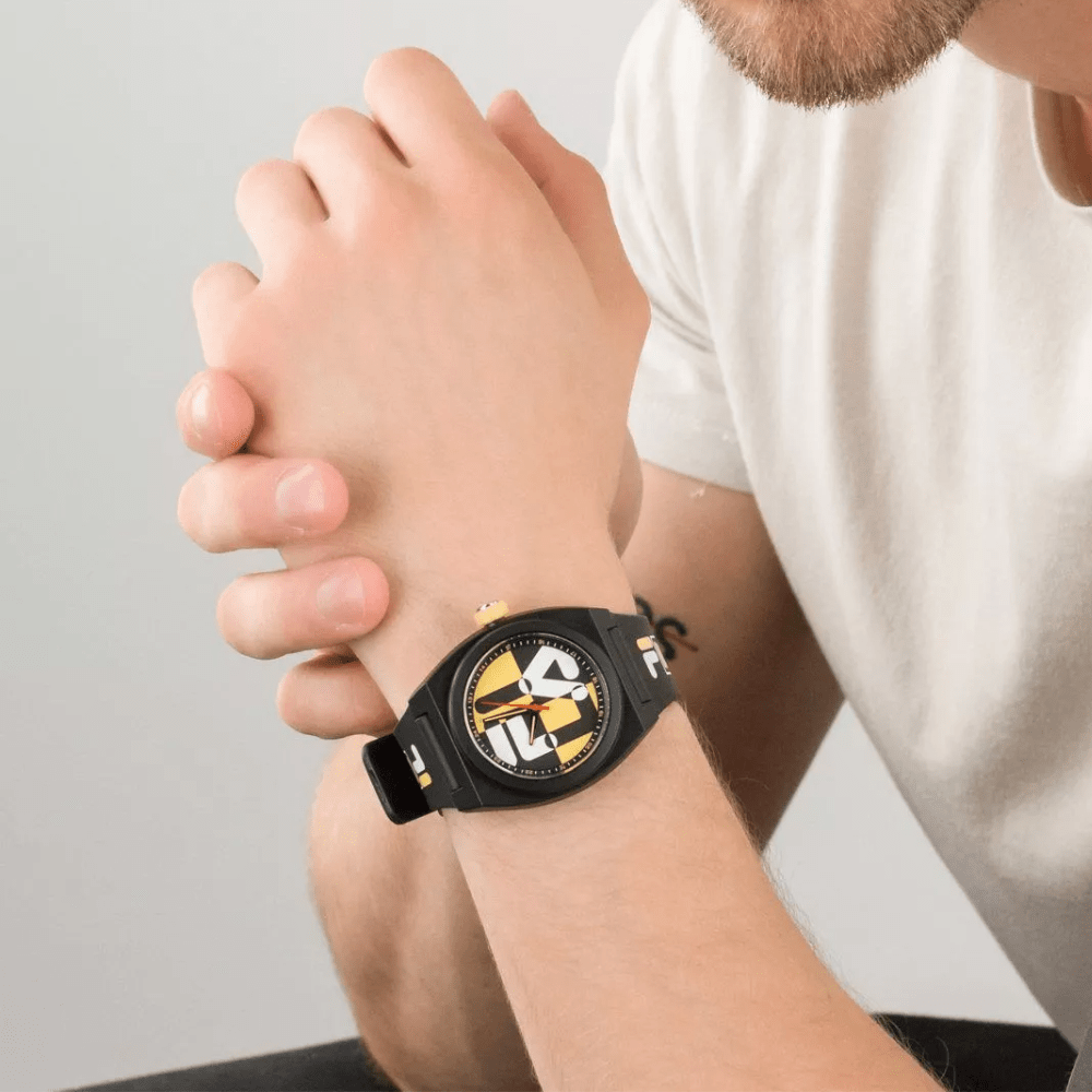 RELOJ FILA FILA-38-180-103 NEGRO AMARILLO2