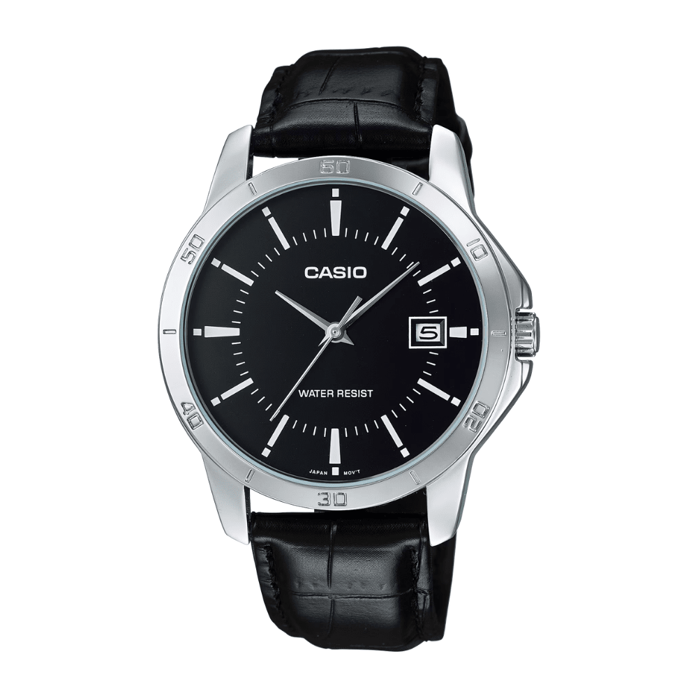 RELOJ CASIO MTP-V004L-1AUDF PLATEADO NEGRO1