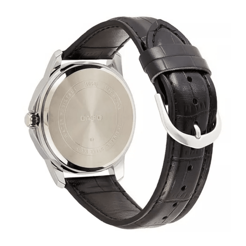 RELOJ CASIO MTP-V004L-1AUDF PLATEADO NEGRO2
