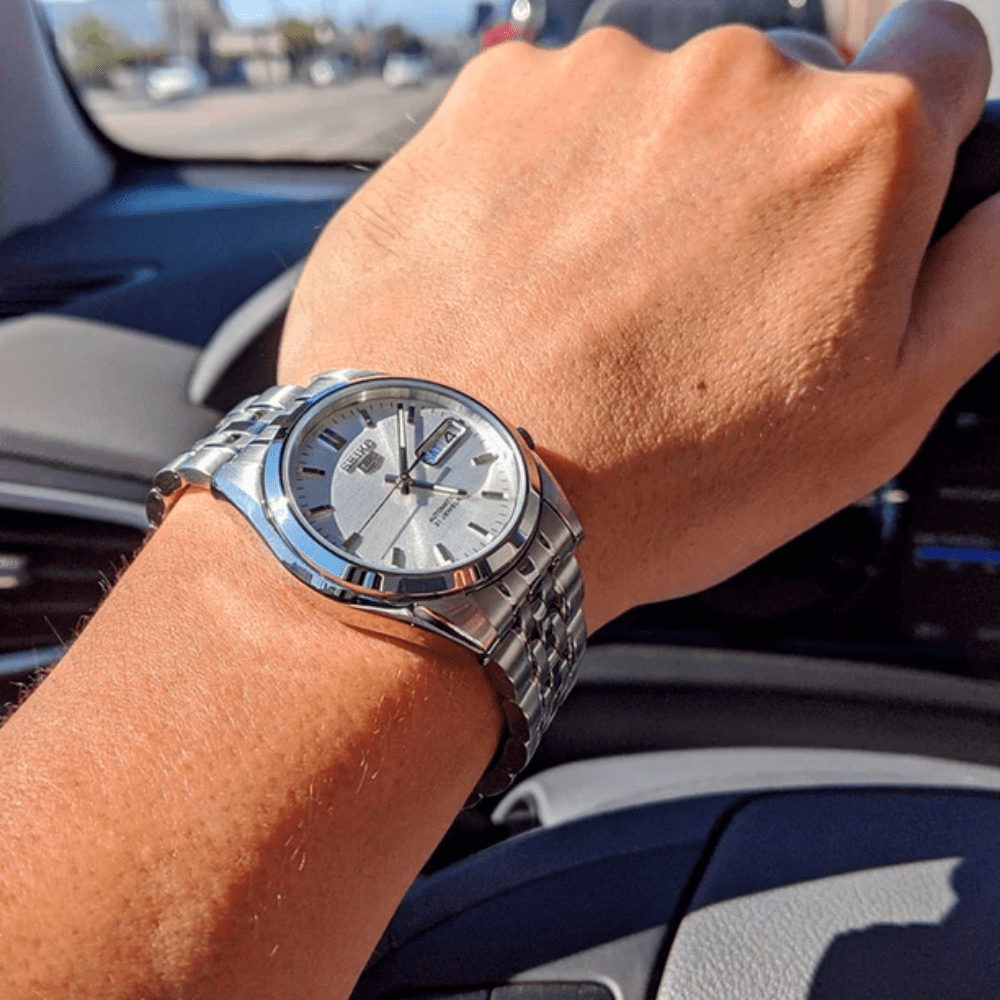 RELOJ SEIKO SNK355K1 AUTOMÁTICO PLATEADO2