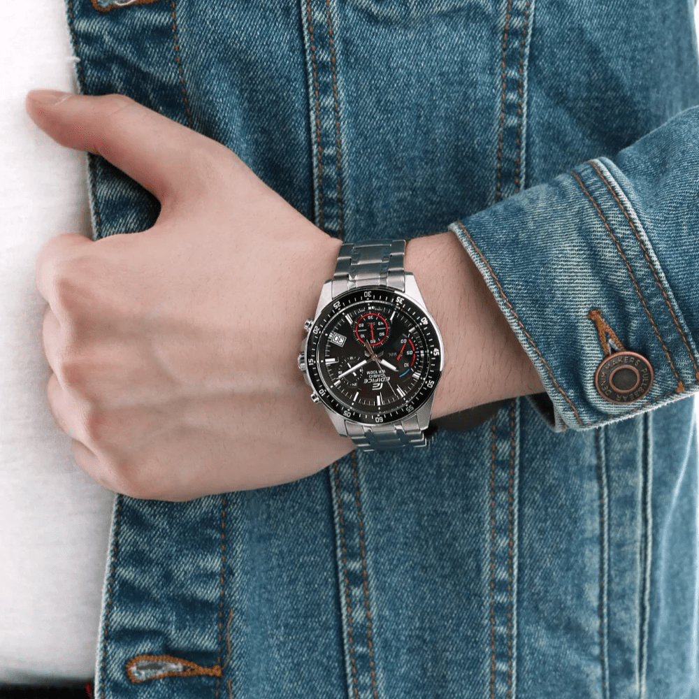 RELOJ CASIO EDIFICE EFV-540D-1AVUDF PLATEADO4