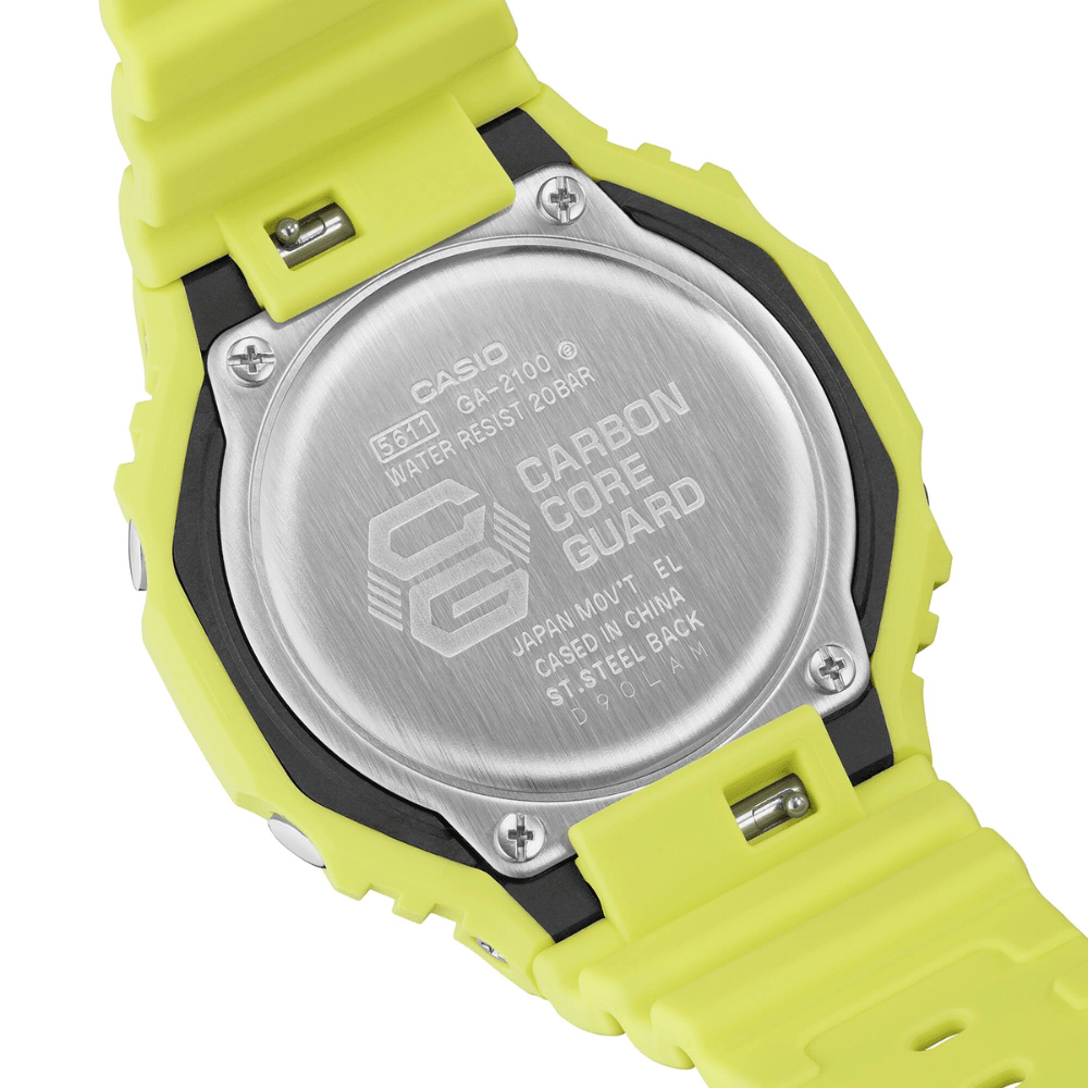 Reloj Casio G-Shock GA-2100-9A9DR Carbon Core Análogo-Digital Negro Verde5
