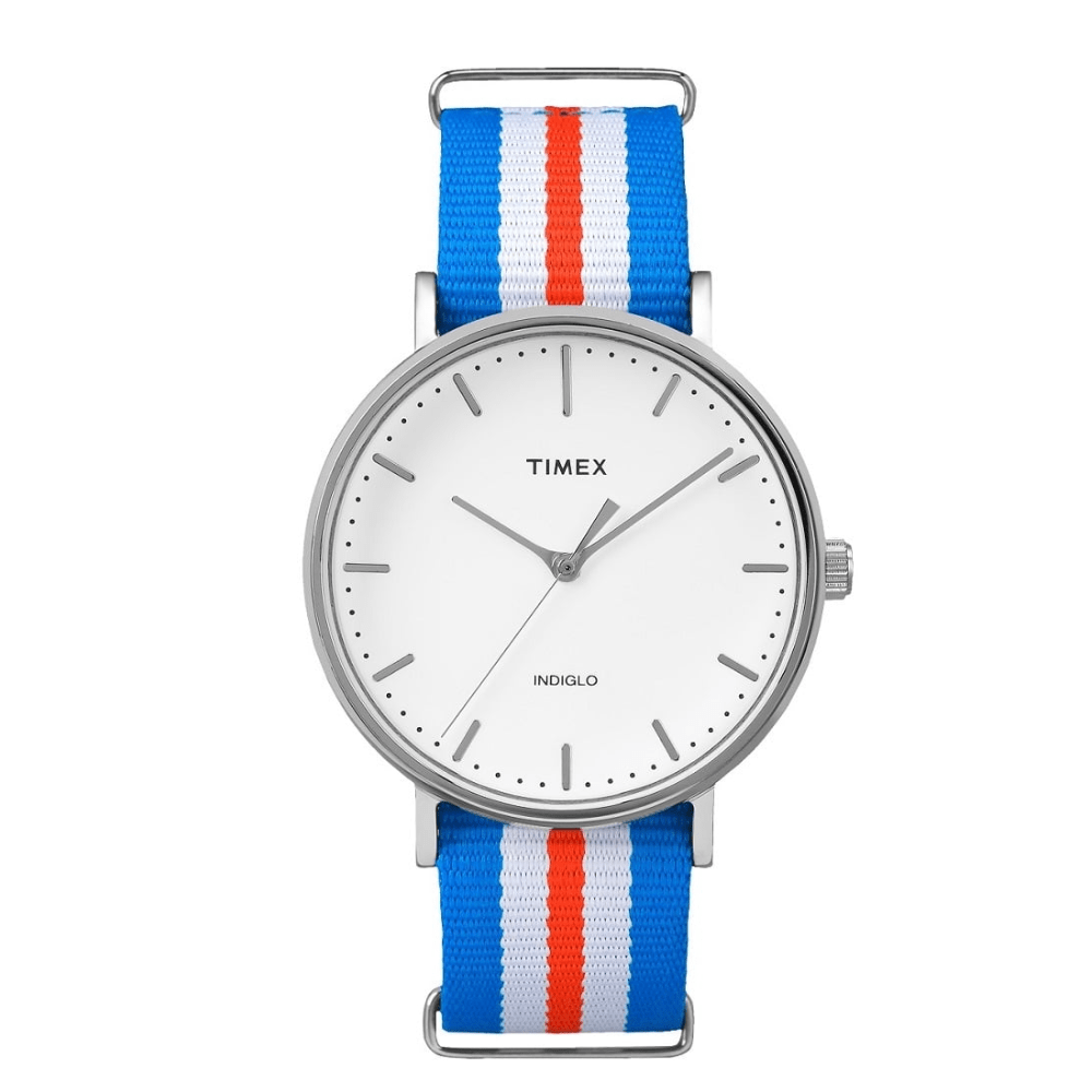 RELOJ TIMEX WEEKENDER TW2P91100ZM INDIGLO PLATEADO UNISEX1