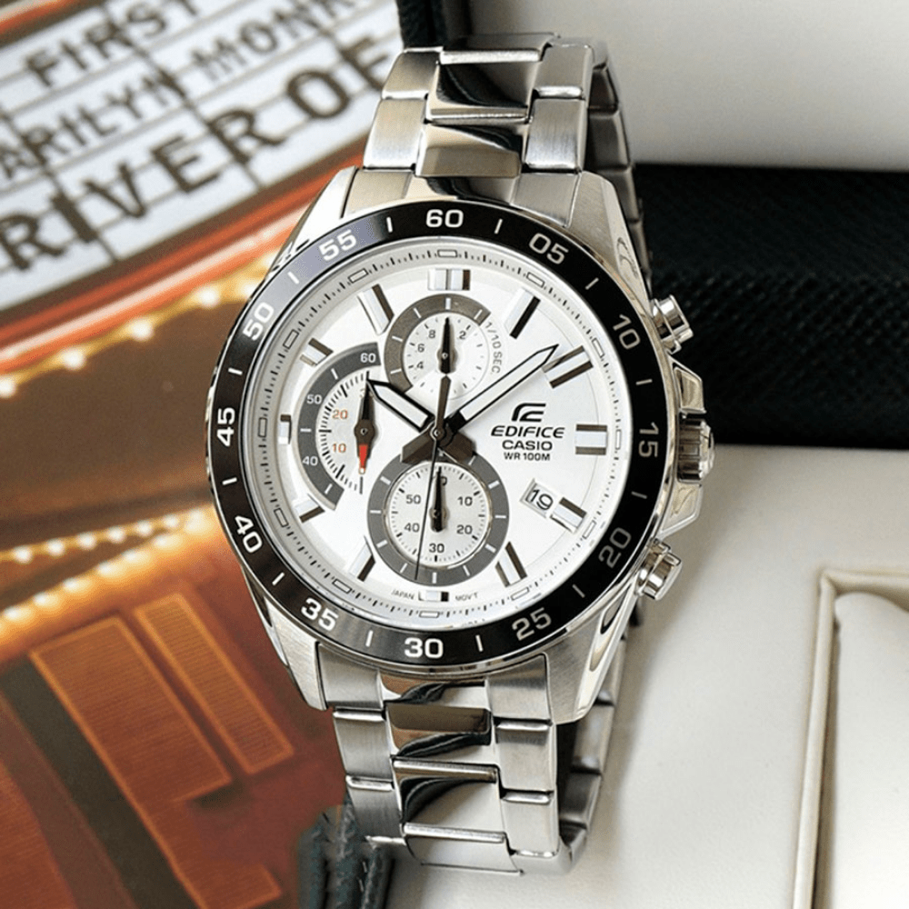 RELOJ CASIO EDIFICE EFV-550D-7AVUDF PLATEADO3