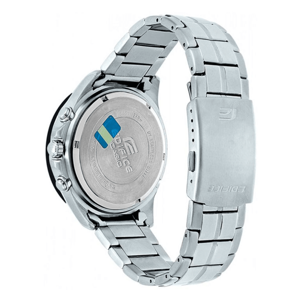 Reloj Casio Edifice EFV-550D-1AVUDF Cronógrafo Acero Plateado Negro Hombre7