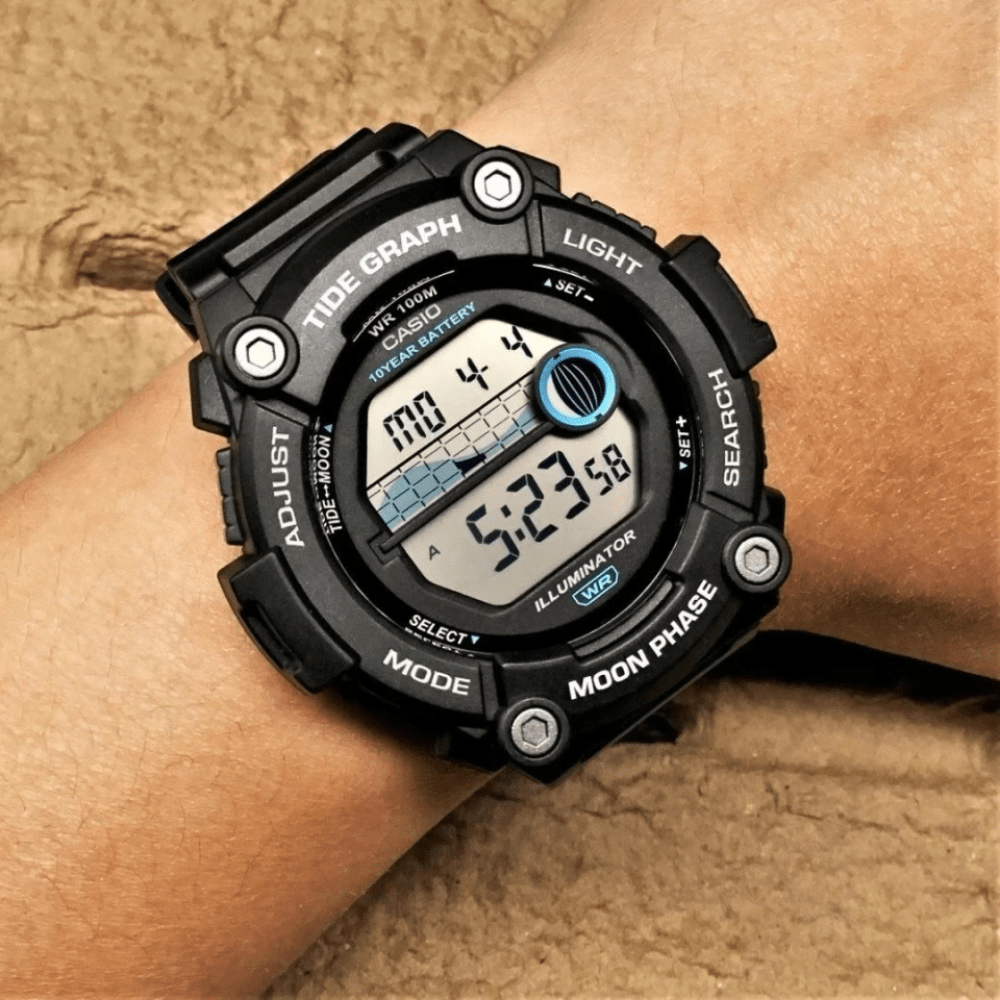 Reloj Casio Deportivo WS-1300H-1AVCF Resina Digital Negro Hombre2