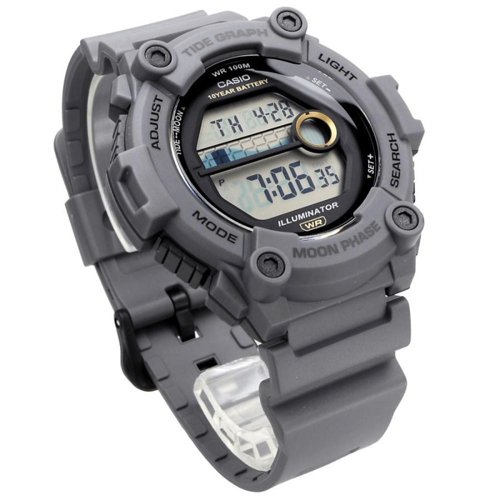 Reloj Casio Deportivo WS-1300H-8AVCF Resina Digital Gris Hombre3