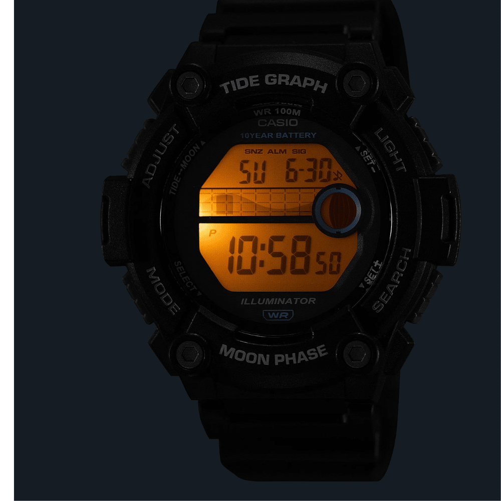 Reloj Casio Deportivo WS-1300H-1AVCF Resina Digital Negro Hombre5