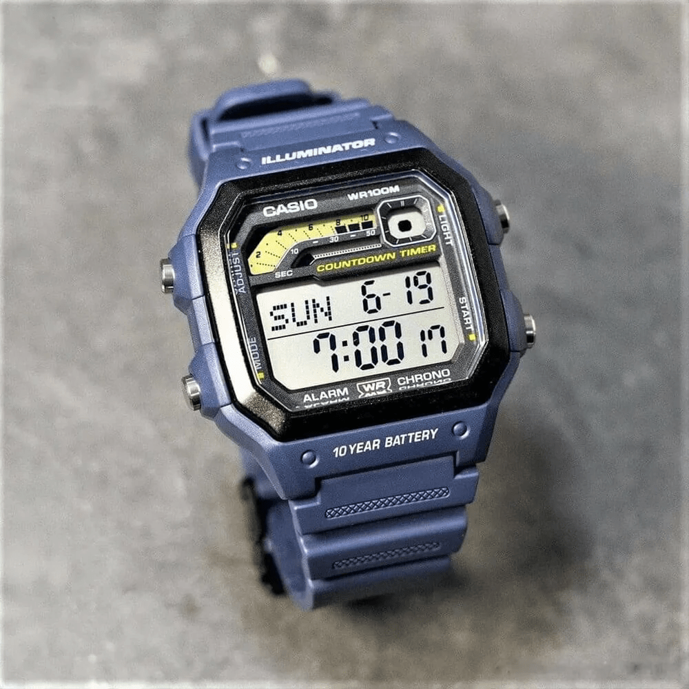 Reloj Casio Deportivo WS-1600H-2AVCF Resina Digital Azul Hombre4