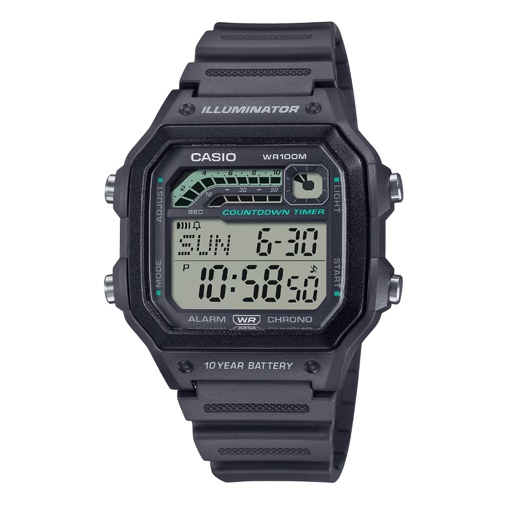 Reloj Casio Deportivo WS-1600H-8AVCF Resina Digital Gris Hombre5
