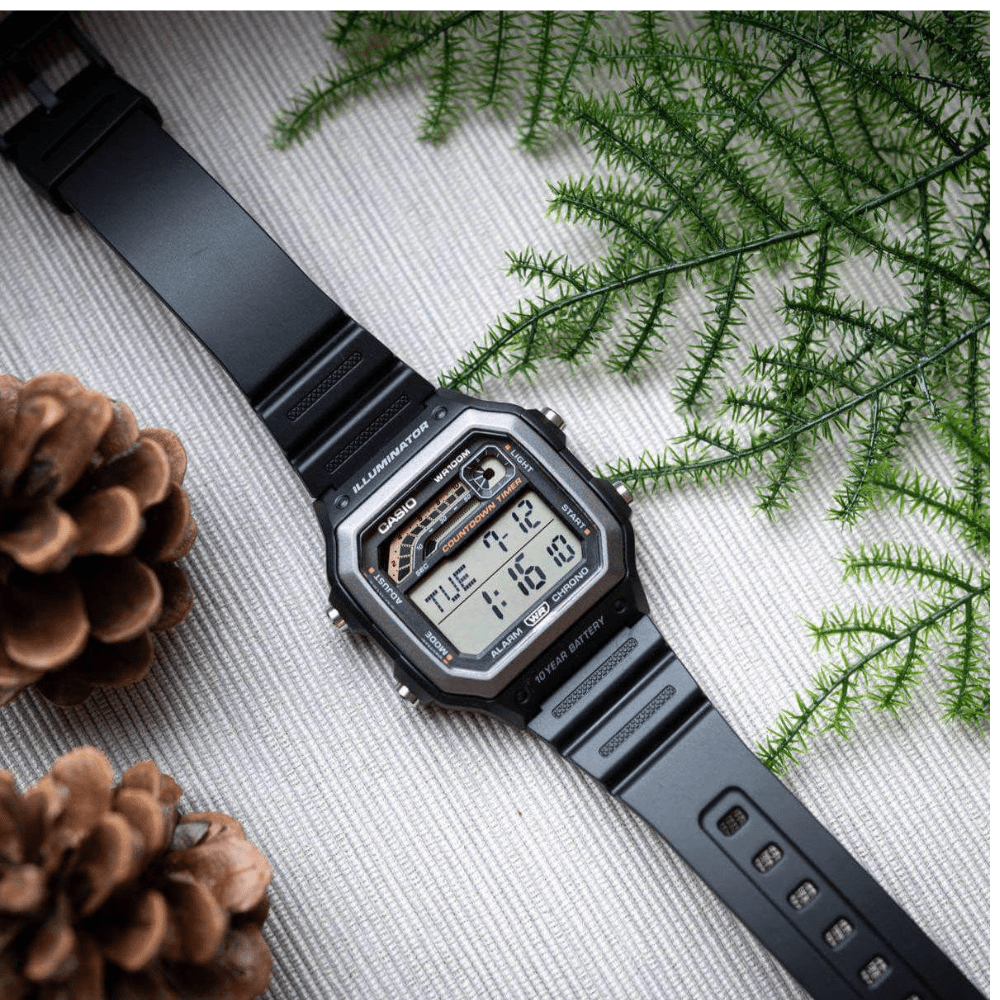 Reloj Casio Deportivo WS-1600H-1AVCF Resina Digital Negro Hombre3