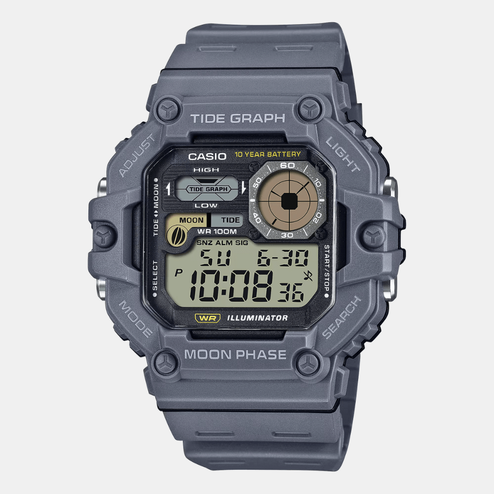 Reloj Casio Deportivo WS-1700H-8AVDF Tide Graph/ Moon Data Digital Gris Hombre1