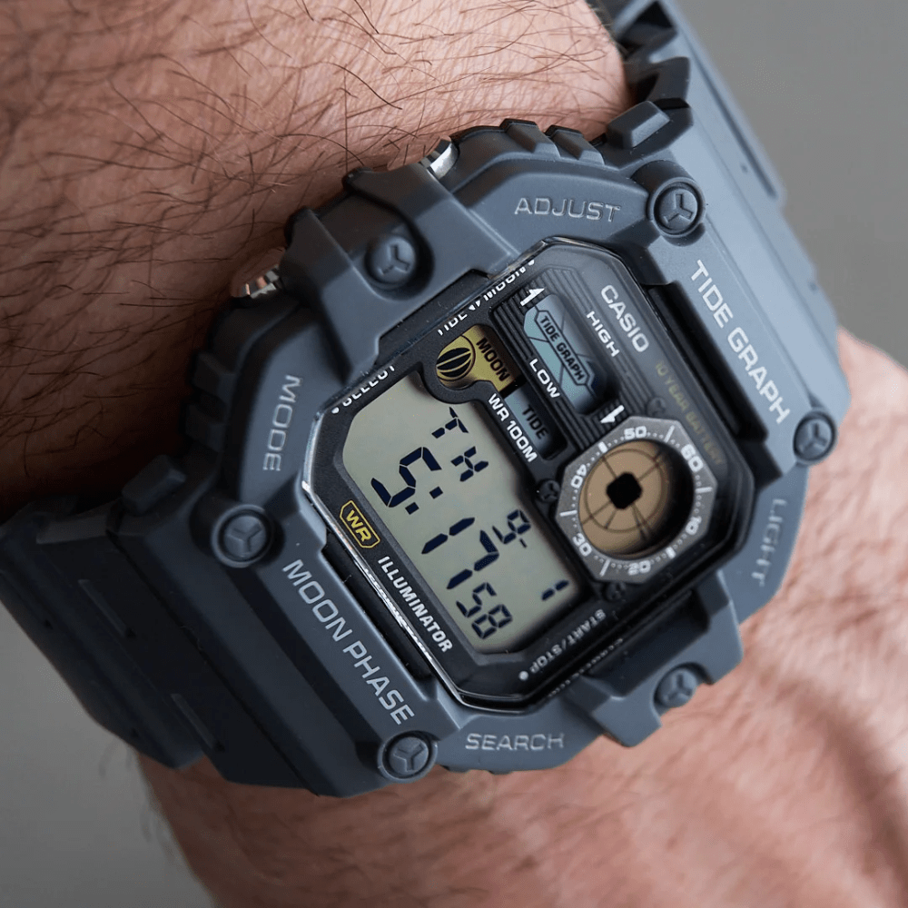 Reloj Casio Deportivo WS-1700H-8AVDF Tide Graph/ Moon Data Digital Gris Hombre3