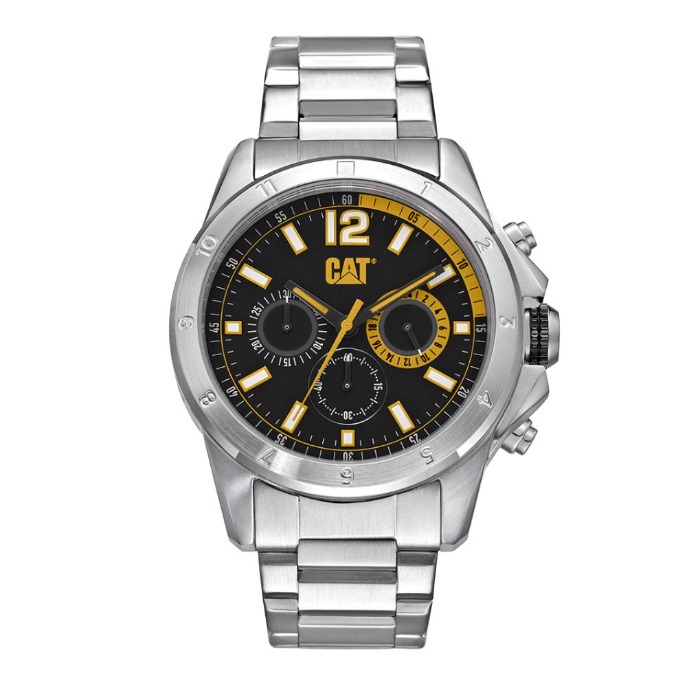 Reloj Cat Big Twist YW.143.11.137 Análogo Plateado Dial Negro Hombre4