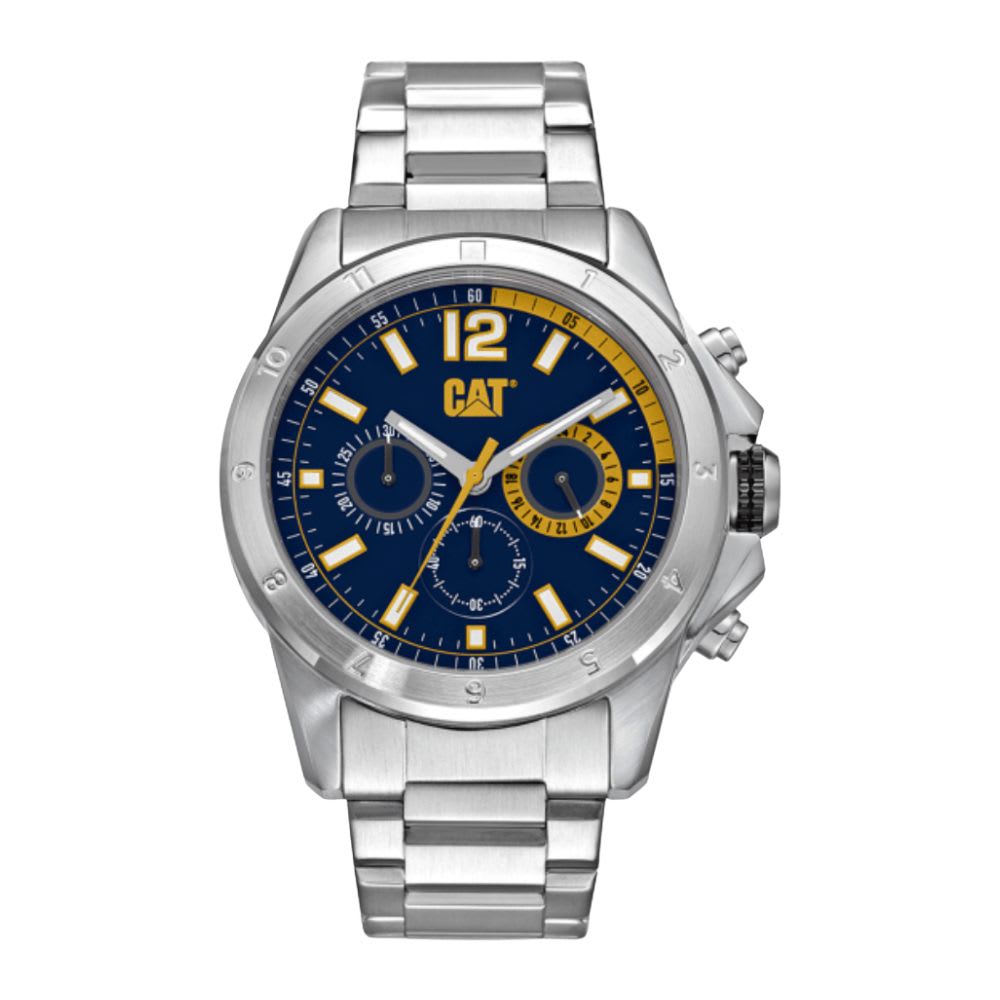 Reloj Cat Big Twist YW.143.11.637 Análogo Plateado Dial Azul Hombre4