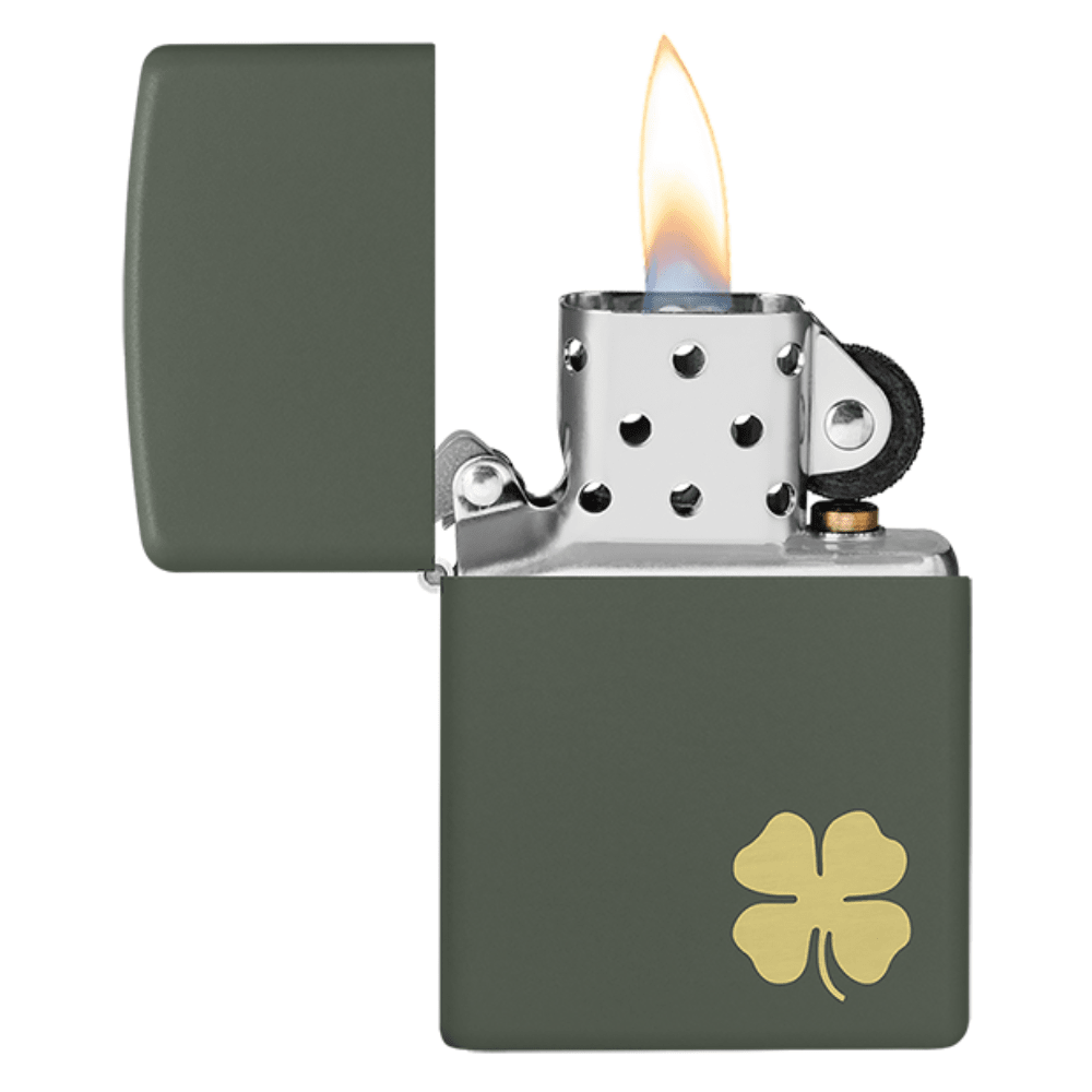 ENCENDEDOR ZIPPO 49796 TRÉBOL 4 HOJAS2