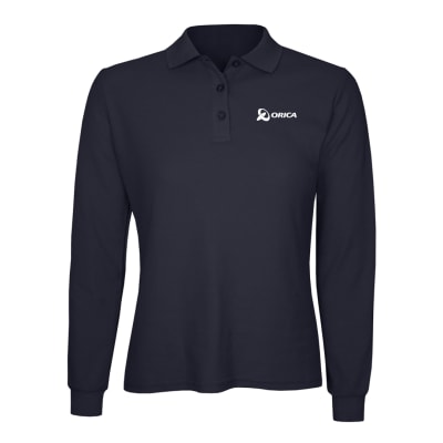 Polera Piqué Manga Larga Mujer