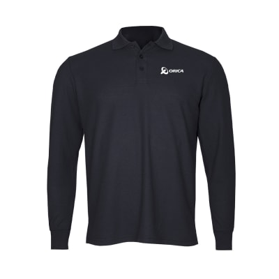 Polera Piqué Manga Larga Hombre