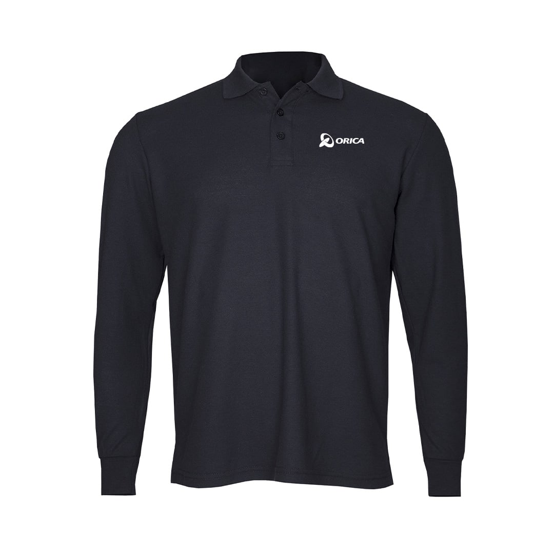 Polera Piqué Manga Larga Hombre1