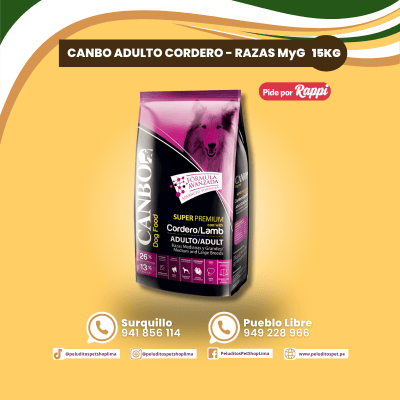 CANBO ADULTO CORDERO RAZAS MEDIANAS Y GRANDES