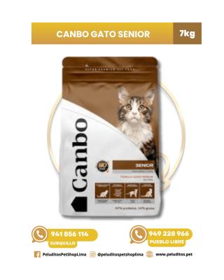 CANBO GATO SENIOR – ALIMENTO SECO PARA GATOS ADULTOS MAYORES