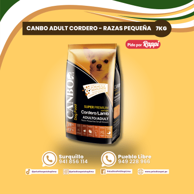 CANBO ADULTOS CORDERO RAZAS PEQUEÑAS