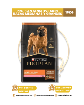 PROPLAN SENSITIVE SKIN - PIEL SENSIBLE RAZAS MEDIANAS Y GRANDES