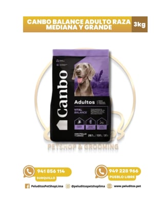CANBO BALANCE ADULTO POLLO RAZA MEDIANA Y GRANDE