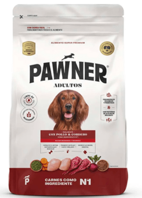 Pawner Perro Adulto Raza Mediana y Grande Pollo y Cordero 1kg