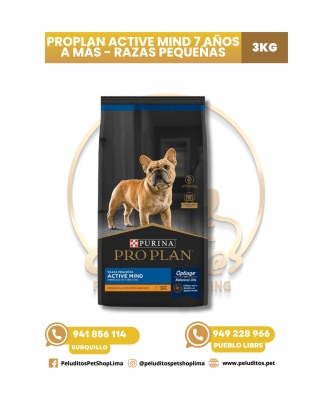 PROPLAN ACTIVE MIND 7 AÑOS A MÁS - RAZAS PEQUEÑAS