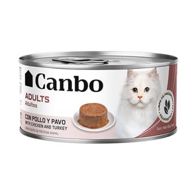 CANBO CAT PATE POLLO Y PAVO x 85gr