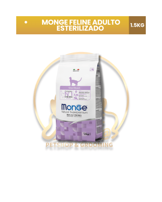 MONGE Gato Esterilizado Bolsa x 1.5 Kg