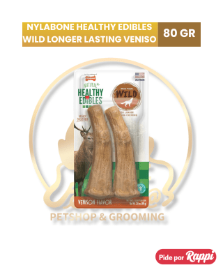 NYLABONE HEALTHY EDIBLES WILD LONGER LASTING VENISON 80GR