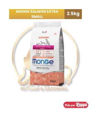 Monge Adult Salmon con Arroz Small Breeds <10 KG