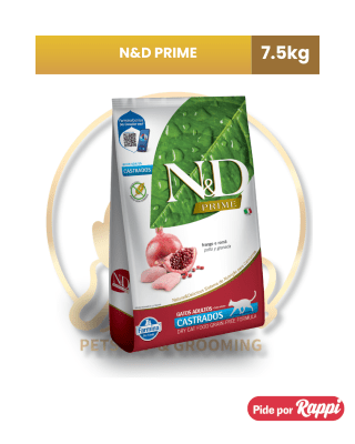 N&D PRIME GATO CASTRADO POLLO Y GRANADA