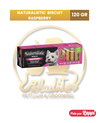 NATURALISTIC BISCUITS RASPBERRY CREAM, 120 GR