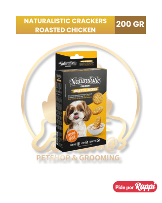 NATURALISTIC CRACKERS ROASTED CHICKEN, 200 GR