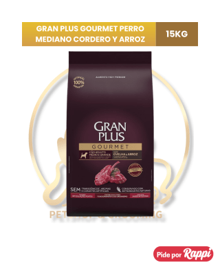 GRAN PLUS G. RAZA MEDIANA Y GRANDE CORDERO Y ARROZ