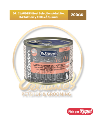 DR. CLAUDERS Best Selection Adult No. 04 Salmón y Pollo c/ Quinua