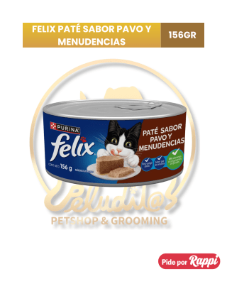 FELIX PATÉ PAVO Y MENDENCIAS 156 GR