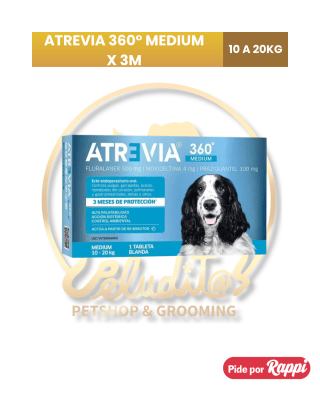 ATREVIA 360 Medium 10 a 20kg – Antipulgas y antiparasitario