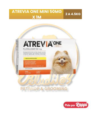 ATREVIA ONE Mini 50mg – Perros de 2 a 4.5kg