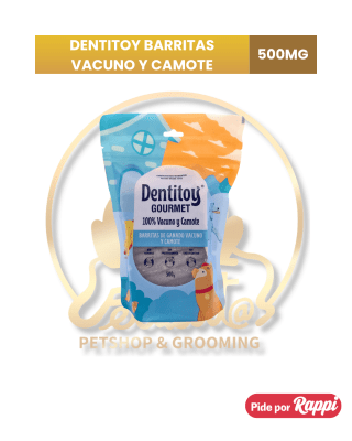 Dentitoy Gourmet Barritas De Vacuno y Camote 500mg